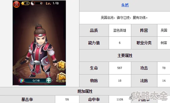 武神赵子龙手游：朱治武将技能深度解析与热门新玩法