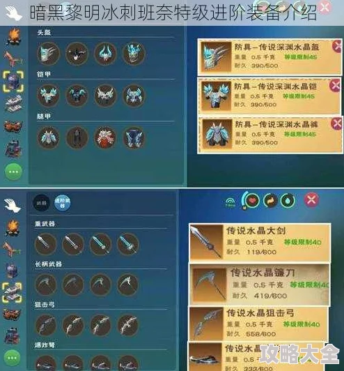 暗黑黎明：冰刺班奈特一级进阶装备全面热门解析