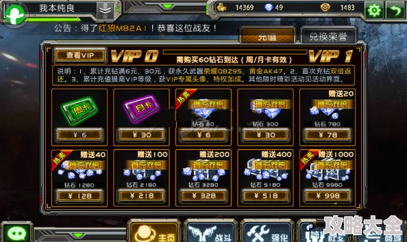 全民枪战攻略：金币钻石高效利用策略，打造最强装备组合
